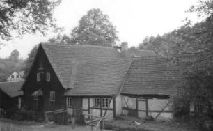 Wilsdruff-Grund. Hintere Mühle oder Obermühle, auch Erlersche Mühle, Ansicht
