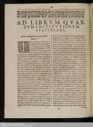 Ad Librum Quartum Institutionum Iustiniani