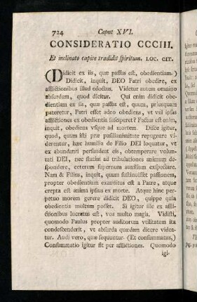 724-735, Consideratio CCCIII - CCCVII