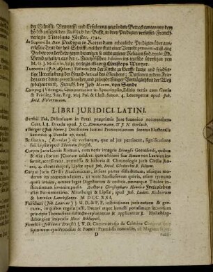 Libri Juridici Latini.