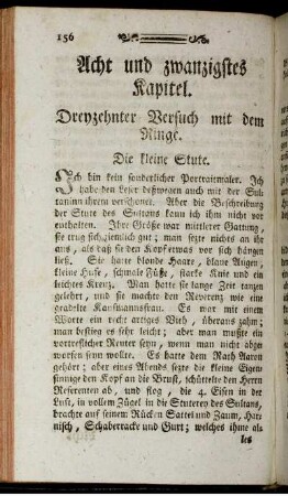Acht und Zwanzigstes Kapitel. Dreyzehnter Versuch mit dem Ringe.
