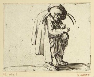 Der Zwerg mit dem Leierkasten, Blatt 15 aus: Varie figure gobbi
