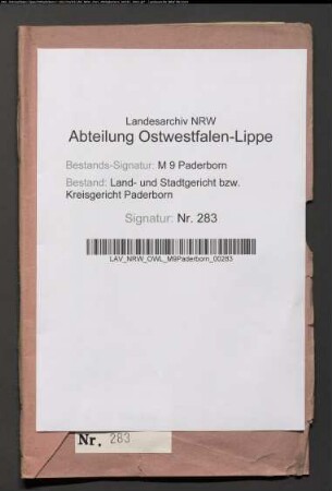 Oberlandesgerichtsrat Mantell zu Paderborn