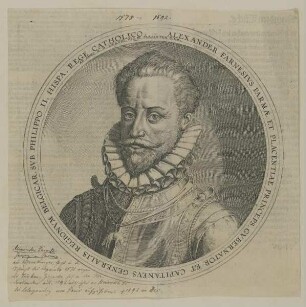 Bildnis des Alexander Farnese, Herzog von Parma und Piacenza