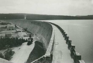 Talsperre Muldenberg bei Grünbach im Vogtland, Deutschland, 1923