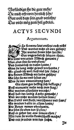 Actus Secundi.