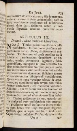 675-683, Articulus III