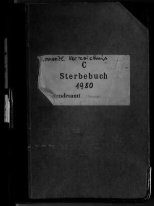 Namensregister Standesamt Mitte, ab 1974 Standesamt I