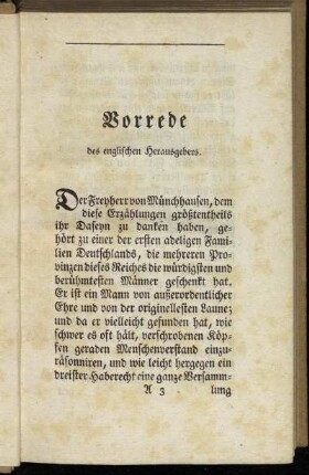 Vorrede des englischen Herausgebers
