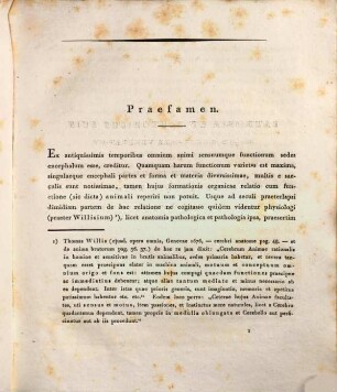 Experimenta quaedam de effectibus laesionum in partibus encephali singularibus et de verosimili harum partium functione