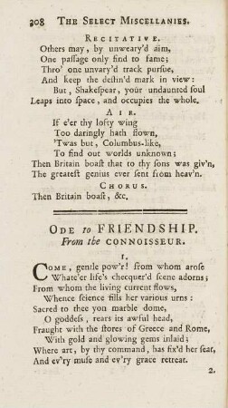 Ode to Friendship