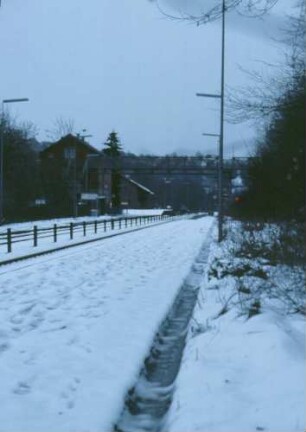 Kirchberg/Murr Bahnsteig Fußgängerbrücke Bahnsteig 2