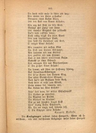 Die Kostgänger unseres lieben Herrgotts.