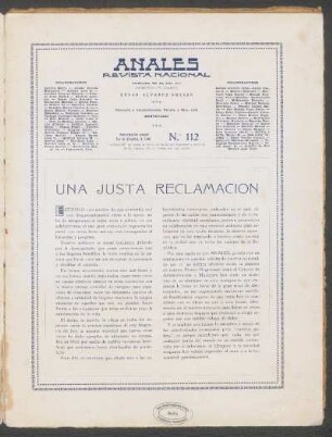 Una justa reclamación