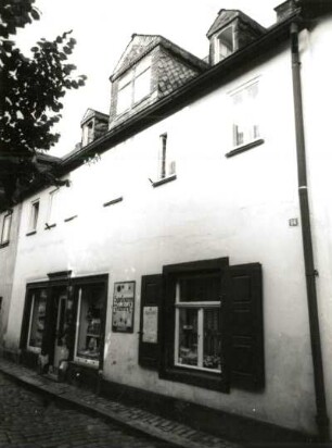 Schwarzenberg. Wohnhaus mit Laden, Vorstadt 14 (um 1800). Straßenansicht