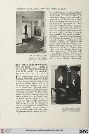 90: The Paris International Exhibition, 1925, [3] : Interior decoration and furnishing