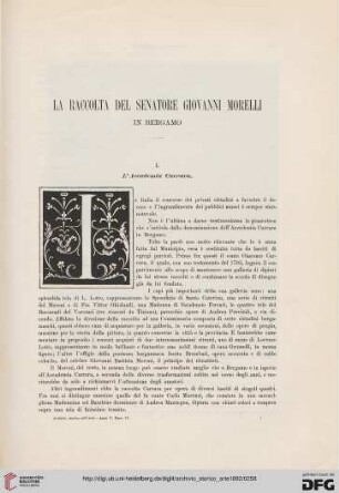 5: La raccolta del senatore Giovanni Morelli in Bergamo
