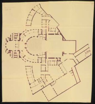 Stadttheater (auch: Opernhaus Wuppertal), Barmen: Grundriss 1:100