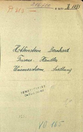Hottenstein, Bernhard