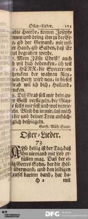 Oster-Lieder.