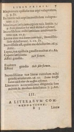 III. A Literarum Commendatione.