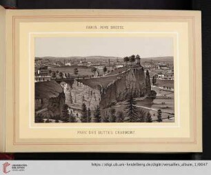 Paris, rive droite. Parc des buttes Chaumont