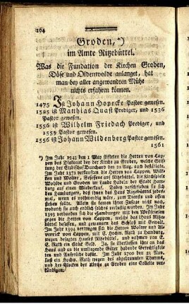 Groden, im Amte Ritzebüttel.