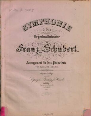 Symphonie : (C-Dur) ; für großes Orch.
