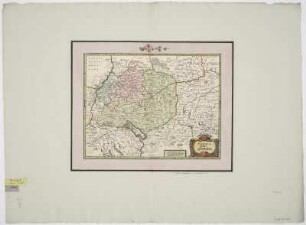 Karte von dem Schwäbischen Reichskreis, 1:1 300 000, Kupferstich, 1643