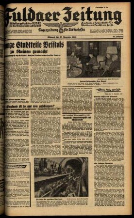 Ausgabe vom Mittwoch, den 27. November 1940.