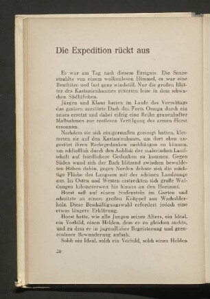 Die Expedition rückt aus