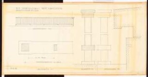 Reichsluftfahrtministerium, Berlin: Verbindungsbau. Brüstungsgeländer Ansicht 1:20, Details 1:1