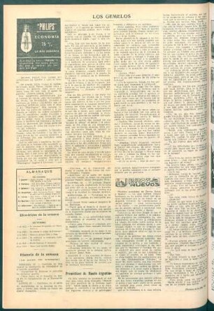 Historia de la semana : (Los sucesos más culminantes)