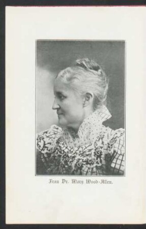 Portrait: Dr. Mary Wood-Allen