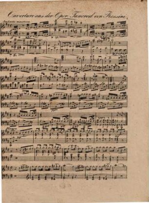 Ouverture aus der Oper: Tancred