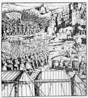 Belagerung von Arnhem (Nr. 84 aus Weißkunig)