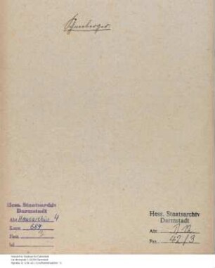 Schneeberger, Ernst Jakob, Maler in Darmstadt