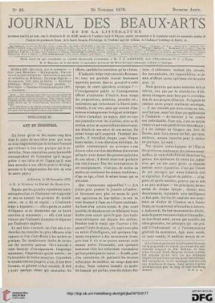 Nr. 22 (30 Novembre 1870)