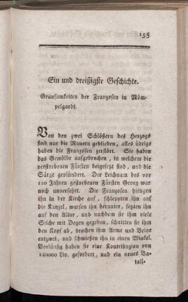 Ein und dreißigste Geschichte - Fünf und dreißigste Geschichte
