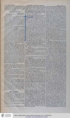 Aus: Darmstädter Täglicher Anzeiger No. 104 vom 03. Mai 1912