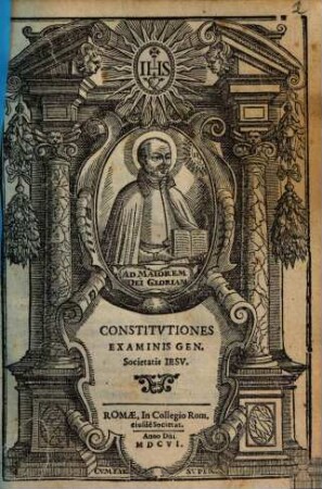 Constitvtiones Examinis Gen. Societatis Iesv