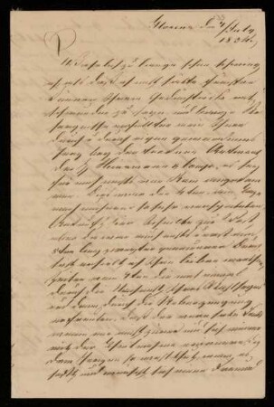 Brief von Casp. Heinr. W[...] an Johannes Riepenhausen, Florenz, 7.7.1834