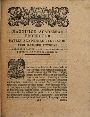 Oratio Sollemnis De Lutheri Eloquentia, Repurgandae Religionis Praecipuo Adminiculo : In Diem Societatis Latinae Natalem In Splendidissimo Auditorum Consessu D. X. Kal. Septembr. Ann. MDCCXXXVI Recitata