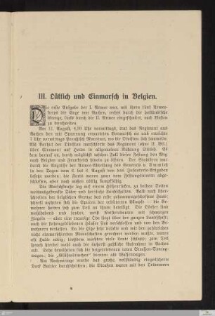 III. Lüttich und Einmarsch in Belgien