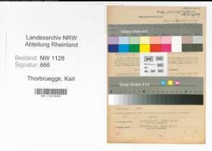 Entnazifizierung Karl Thorbruegge , geb. 24.05.1906 (Polizist)