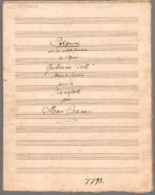Potpourri sur les motifs de l'opéra "Guillaume Tell", Klavier - BSB Mus.Schott.Ha 8020-3