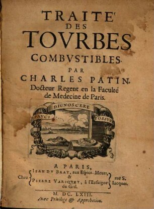 Traité des Tourbes Combistibles