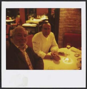 Wolfram Siebeck und René Conrad im Restaurant Parc Fermé in Berlin