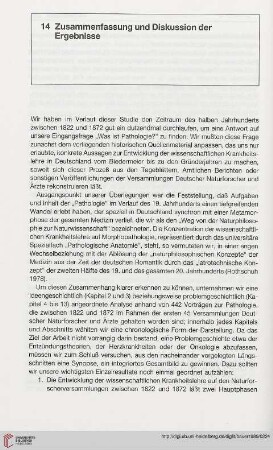 14. Zusammenfassung und Diskussion der Ergebnisse
