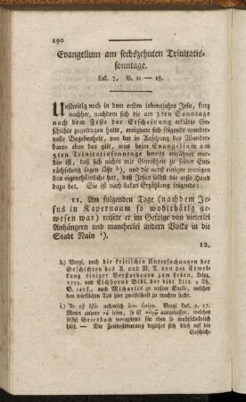 Evangelium am sechszehnten Trinitatissonntage. Luk. 7, V. 11-18